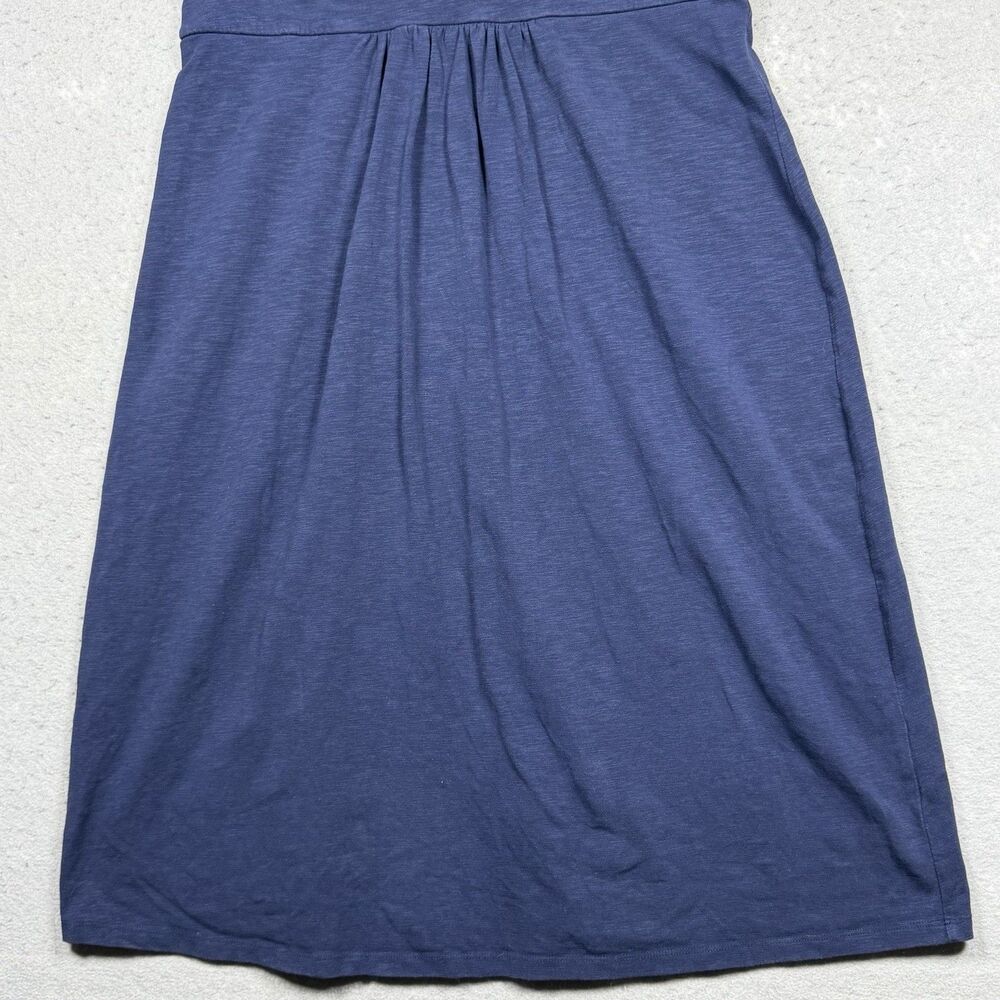 Boden Dress Women’s 10 Blue Short Sleeve V Neck Jersey Wrap Knee Length Casual - Picture 4 of 9